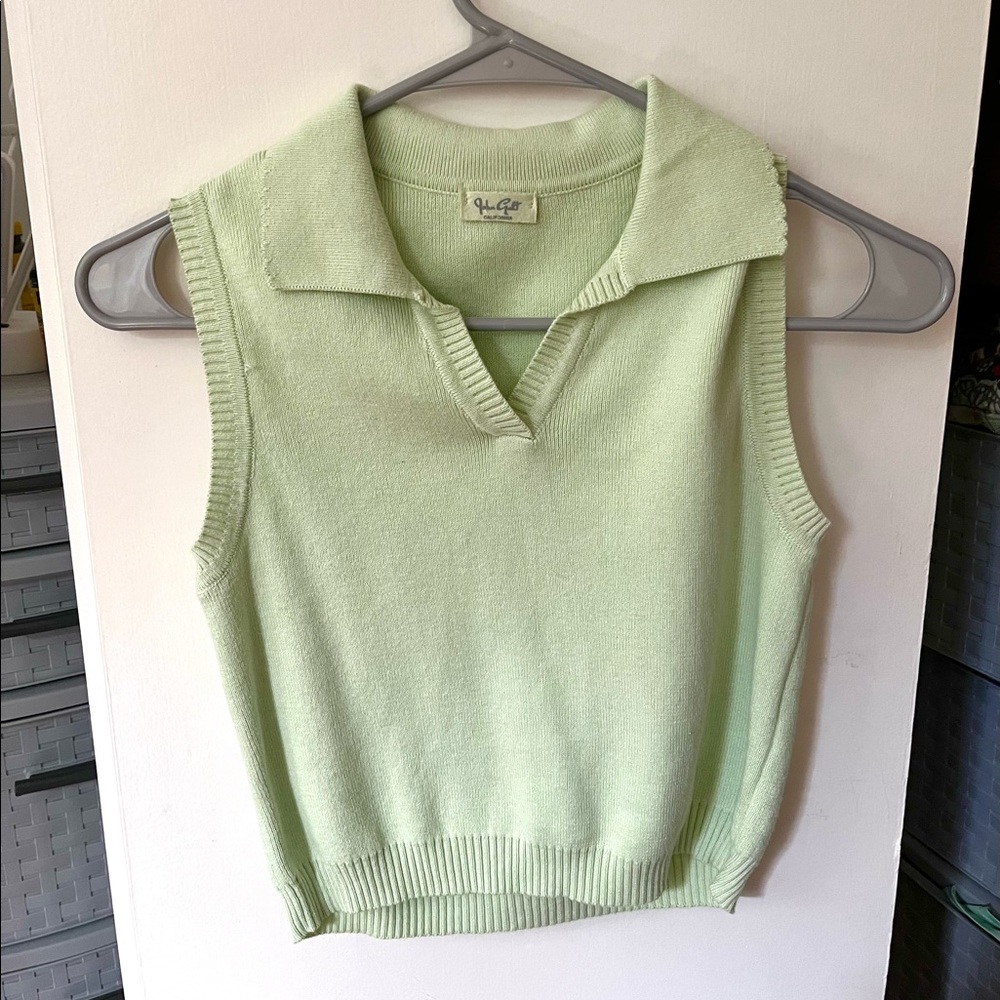 Brandy Melville/John Galt light green sweater vest